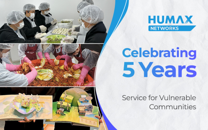 HUMAX Networks, Employee Participated Volunteer Activities in Celebration of 5th Anniversary
